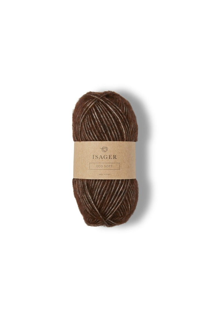 Isager Isager Soft | donkerbruin ongeverfd
