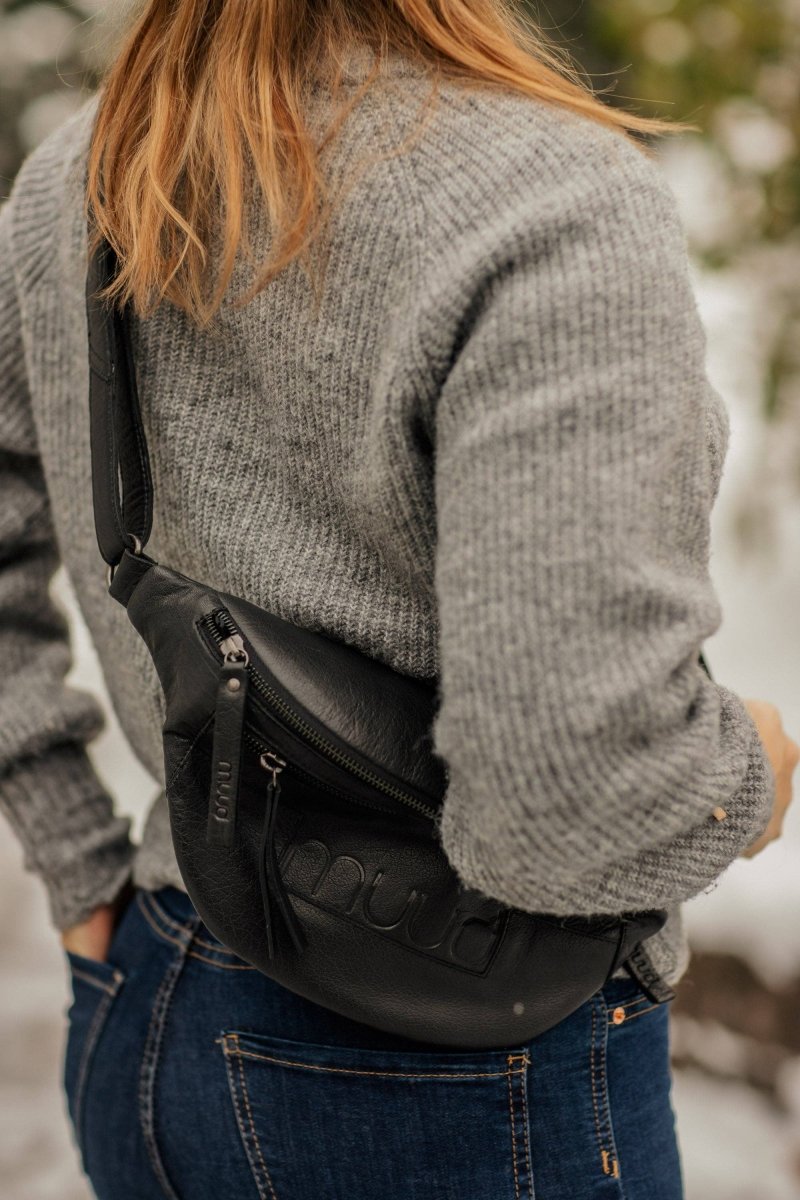 Muud Muud Vegas leren heuptas & crossbody tas