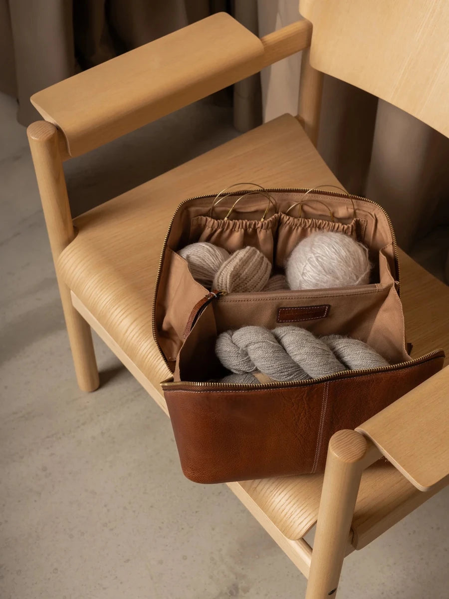 Re-design Re:Designed | Leren Projecttas voor Breien & Haken
