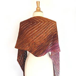 Koigu Wool Designs Venation sjaal kit - potlodenboxen x Ambah: Forest Fruits